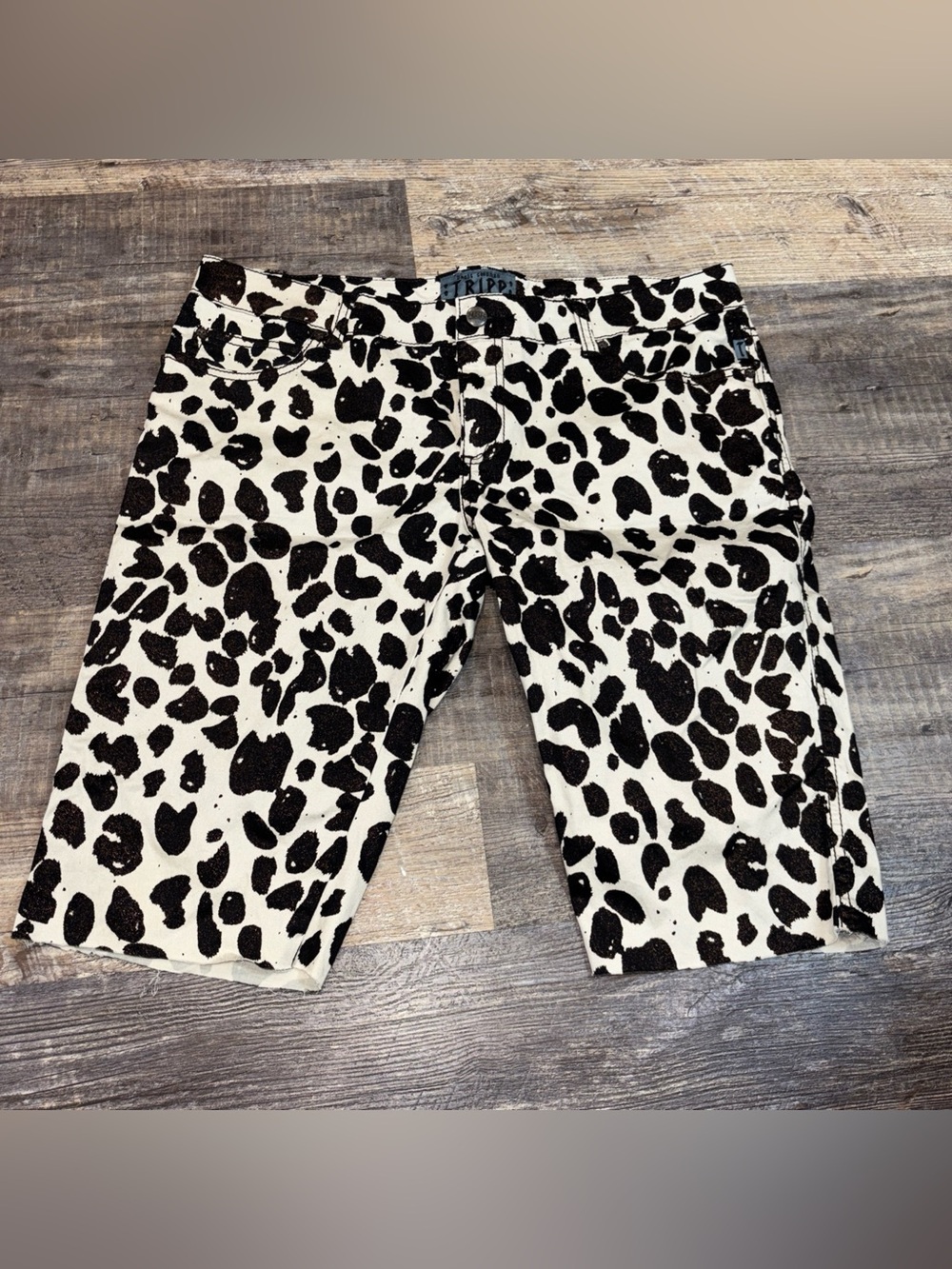 TRIPP NYC Jorts Shorts Daang Goodman Women 15 Spotted Goth Steam Punk
